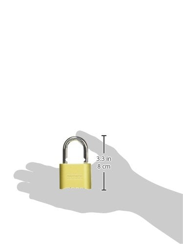 Master Lock 175D Locker Lock Set Your Own Combination Padlock, 1 Pack, Brass Finish Standard - NewNest Australia