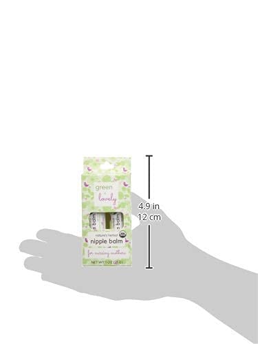 Nature's Herbal Nipple Balm, Calming Nursing Ointment, Breastfeeding Cream, Certified Organic. Easy Application, 2 x 0.5 oz Sticks. Silky & Calendula Infused. - NewNest Australia