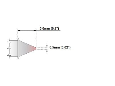 Thermaltronics M7C301 Conical 0.5mm (0.02in) interchangeable for Metcal STTC-116 - NewNest Australia