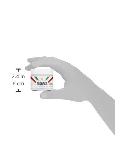 Proraso Pre Shave Cream Sensitive, 100 ml, soothing shaving cream for use before shaving, with oats and green tea extracts, Made in Italy, White Single - NewNest Australia