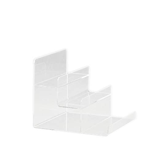 NewNest Australia - 2pcs Clear Acrylic Wallet Display Stand Holder Purse Display Stand (3-Tier) 