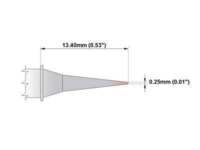 Thermaltronics M7MF375 Micro Fine 0.25mm (0.01in) interchangeable for Metcal STTC-190 - NewNest Australia