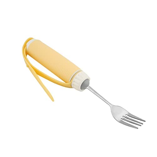 Adaptive Utensils, Stainless Steel Flexible Rotating Tablewares Removable Elder Swivel Silverware Dispenser Easy Grip Eating Patient Fork for Parkinsons Disabled Handicapped Arthritis Hand Tremors - NewNest Australia