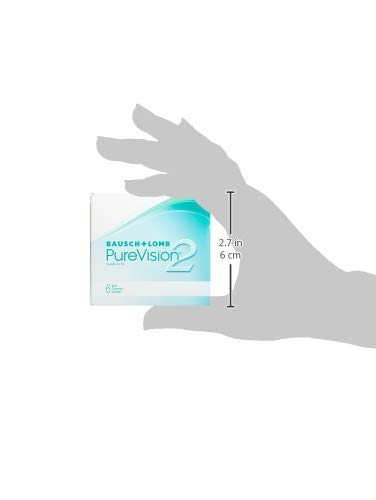 Bausch + Lomb PureVision 2 monthly lenses, very thin spherical contact lenses, soft, 6 pieces / BC 8.6 mm / DIA 14 / -1 75 diopters (pack of 1) -1.75 diopters 8.6 millimeters 14 millimeters - NewNest Australia