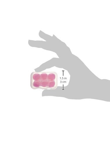 Ohropax Silicone Earplugs, Waterproof Earplugs Made Of Skin-Friendly Silicone, For Protection Against Water When Swimming, Noise And Wind, 1 Pack Of 6 11959 Pink 6 - NewNest Australia