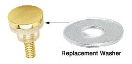 CRL 3/4" Clear Vinyl Replacement Washer for 3/4" Standoff Cap Assemblies - 10 Pack - NewNest Australia