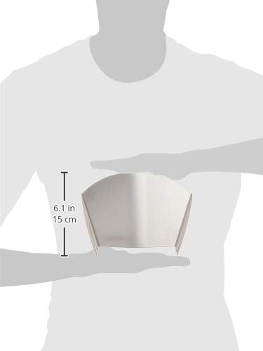 New Metro Design Set of 1 Stainless Bowl Pouring Chute, Silver - NewNest Australia