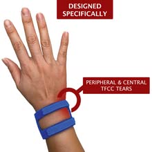 Wristwidget (Blue) Adjustable Wrist Brace For Tfcc Tears, One Size Fits Most. For Left And Right Wrists, Support For Weight Bearing Strain, Exercise One Size Blue - NewNest Australia
