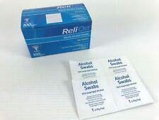 ReliOn Skin Cleanser Sterile Alcohol Swabs, 100 Count - NewNest Australia