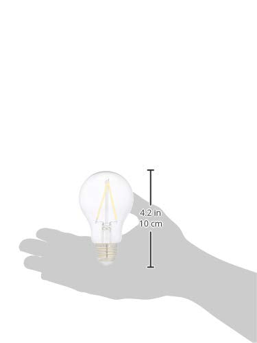 Amazon Basics 40W Equivalent, Clear, Daylight, Non-Dimmable, 10,000 Hour Lifetime, A19 LED Light Bulb | 6-Pack 40 Watt 6 Pack - NewNest Australia