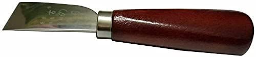 DUJISO Leather Knife Cutting Knife Edging Knife with Wooden Handle Leather Working Knife for DIY Leathercraft Cutting - NewNest Australia