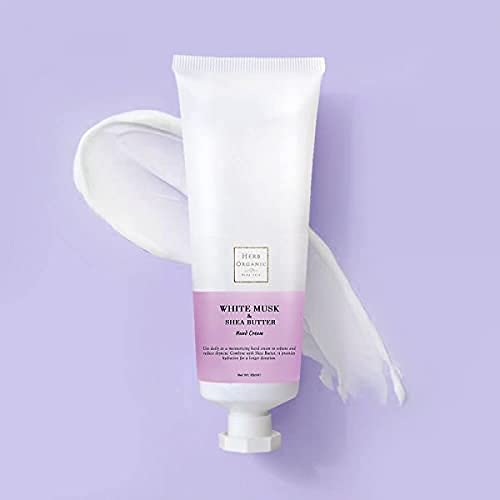 HerbOrganic Hand Cream for very Dry Hands with White Musk and Shea Butter, Working Hands Cream, Dry Skin Hand Cream, Cream For Cracked Hands-85 ml - NewNest Australia