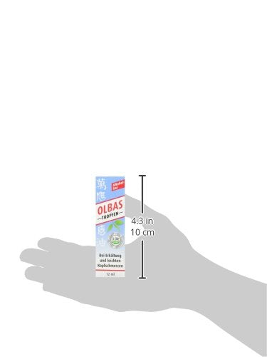 Olbas Drops - 1X 12 Ml - For Ingestion And Inhalation For Colds - For Coughs, Runny Nose And Hoarseness - With Peppermint Oil, Cajeput Oil, Eucalyptus Oil - Alcohol-Free - NewNest Australia
