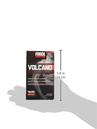Volcano Pre Workout Nitric Oxide Booster Supplement for Men with Creatine and L-Citrulline to Boost Nitric Oxide and Energy, Build Muscle, Better Pump and Workout, Force Factor, 120 Capsules - NewNest Australia