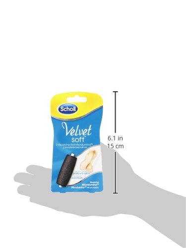 Scholl Velvet Soft, refill pack rolls of diamond crystals, 2 pieces - NewNest Australia