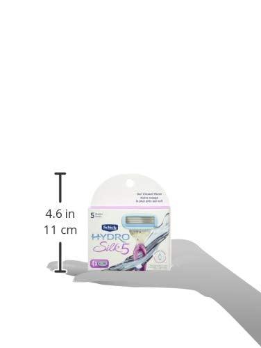 Schick Hydro Silk Moisturizing Razor Blade Refills for Women with Shower Hanger, 4 Count 4 Count (Pack of 1) - NewNest Australia