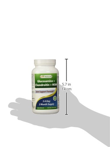 Best Naturals Glucosamine Chondroitin and MSM (Non-GMO) - Promotes Joint Health - 180 Count - NewNest Australia