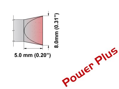 Thermaltronics M8CH080H Chisel 90deg 8.0mm (0.32in), Power Plus - NewNest Australia