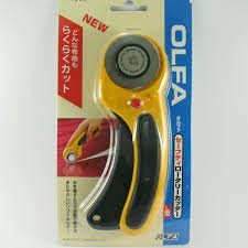 The maximum sharpness / Made in Japan /OLFA 45 mm tungsten steel Ergonomic Rotary Cutter & 45mm Rotary Blade Refill, 1-Pack Value Set - NewNest Australia