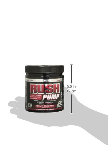 Weider Rush Pump Pre Workout Booster Without Caffeine, High Dose With L-Citrulline, L-Arginine And Oxystorm, For Fitness & Bodybuilding, Sour Cherry Flavor, 375 G - NewNest Australia