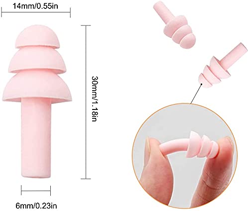 Silicone Ear Plugs For Swimmers, Noise Stop Earplugs, 10 Pairs, Soft Foam Earplugs, Ear Plugs For Hearing Protection, Ear Plugs, Ear Plugs, Ear Plugs With Portable Box - NewNest Australia
