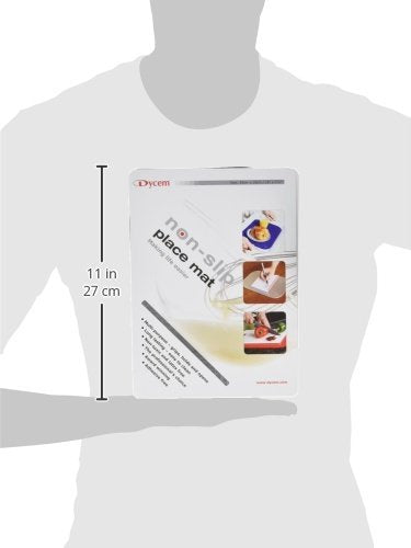 Dycem Non Slip Pad, Rectangular 25 X 18 cm, Silver, Precut Adhering Pad, Grip Assistance, Non-Toxic, Prevents Objects From Sliding or Rolling, Ideal for Cups, Plates, & Eating Utensils Rectangular, 25 X 18CM - NewNest Australia