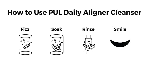 PUL Daily Aligner Cleanser Retainer Cleaner Tablets for Clean and Fresh Tasting Clear Aligners and Retainers 30 Count (Pack of 1) - NewNest Australia