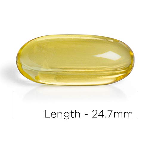 Healthspan Super Strength Cod Liver Oil 1,200mg (120 Capsules) | Supports Heart, Brain & Eye Health | Added Vitamin A, D3 and Calcium | Rich in Omega-3 Fatty Acids DHA & EPA | Sustainably Sourced - NewNest Australia