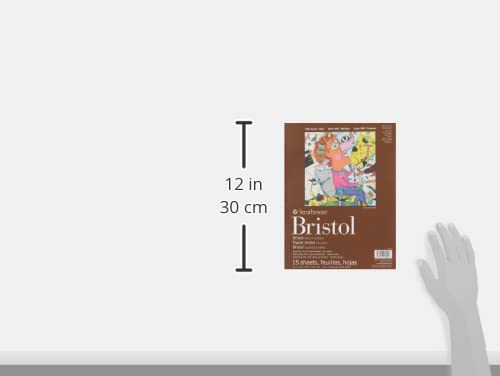 Strathmore 475-3, 400 Series Bristol, 2-Ply Vellum, 9"x12" Tape Bound, 15 Sheets , White 9"x12" - NewNest Australia