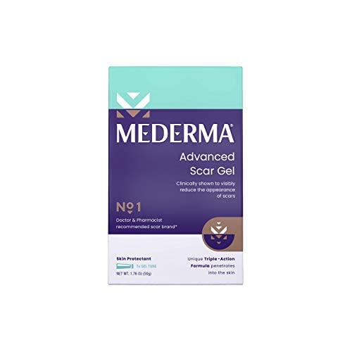 Mederma Advanced Scar Gel 1x Daily Reduces The Appearance Of Old New Scars #1 Doctor Pharmacist Recommended Brand for Scars 1.76oz, Clear, 50 grams 1.76 Ounce (Pack of 1) - NewNest Australia