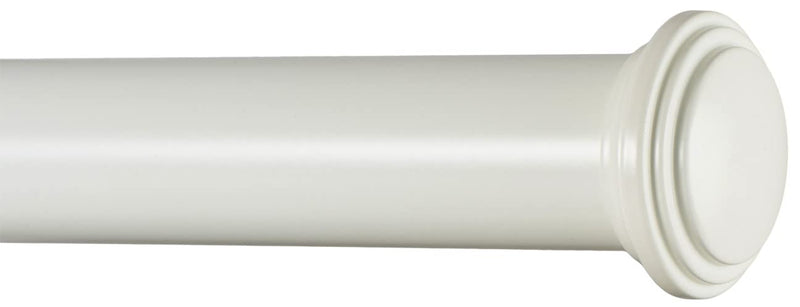Ivilon Window Curtain Rod Decorative End Cap Design, 1 Inch Rod, 16 to 28 Inch (Side Curtain Rod) Ivory 16" to 28" - NewNest Australia
