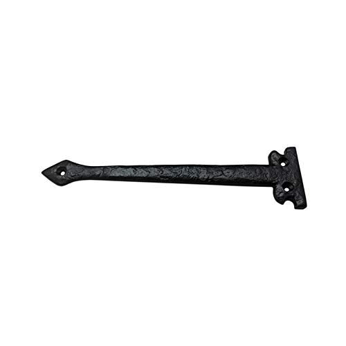 Adonai Hardware"Agee" Antique Iron False Hinge Front (Supplied as 4 Pieces per Pack) - Black Powder Coated 7.1 Inch x 4 Pack (Iron) - NewNest Australia