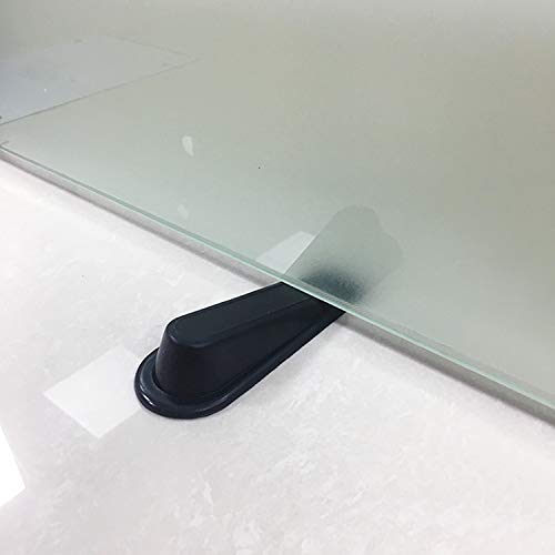 DragonFruitee Heavy Duty Door Stoppers, Rubber Door Wedge Anti-Slip Door Stopper Designed for Most Floor Surfaces - Ideal for Office, Home, Kitchen Door ( Pack of 2) - Black - NewNest Australia