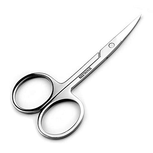 Ithyes Complete Tweezer Set 2 PCS Slant Tip Tweezer Stainless Steel Tweezers Eyebrow Trimmer Scissor for Shape Precision Ingrown Hair Nose Hair Blackhead Tick Remover,Black - NewNest Australia
