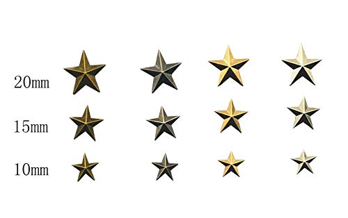 DIY Metal Star Studs Claw Nailhead Punk Rivets 50 Pcs (10MM, Bronze) 10MM - NewNest Australia