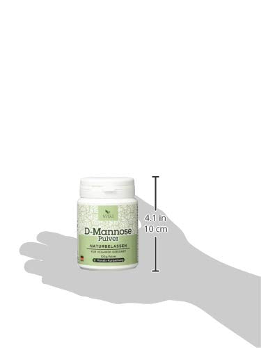 Vita 1 D Mannose Powder, Dietary Treatment Against Cystitis And Urinary Tract Infections, 100 G Content, 2 Months Stock, 100% Vegan, Pure, Natural, Made In Germany - NewNest Australia