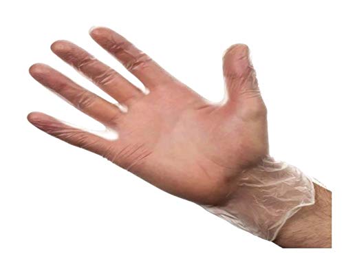 Top Hygiene, Disposable powder free, Latex free, clear, large size vinyl gloves (Pack quantity 100 in a box), ambidextrous and smooth surface - NewNest Australia