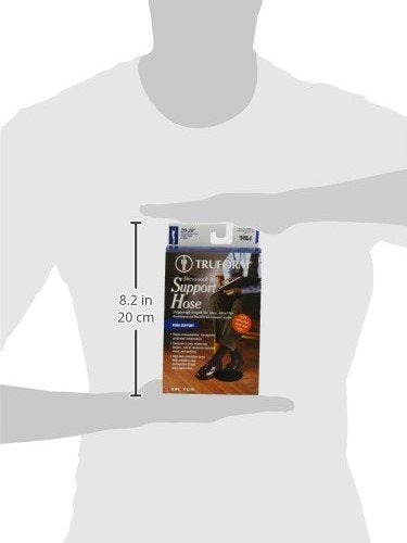 Truform Compression Socks, 20-30 mmHg, Men's Dress Socks, Thigh High Over Knee Length, Black, Small Small (1 Pair) - NewNest Australia