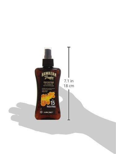 Hawaiian Tropic Protective Dry Spray Oil, SPF 15, 200ml - NewNest Australia