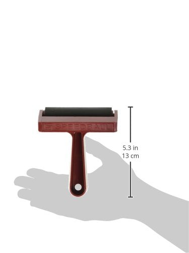 Speedball Pop-in Hard Rubber Brayer with Plastic Frame, 4 Inches - 793728 - NewNest Australia