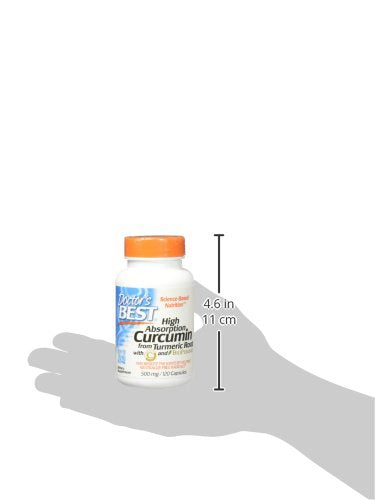 Doctor's Best DRB-00107 High Absorption Curcumin From Turmeric Root with C3 Complex & BioPerine 500mg (120 Capsules) - NewNest Australia