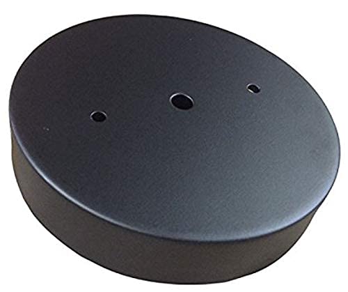 Industrial Rewind Black 6" Single Hole Ceiling Canopy Light Kit with Hardware, Extra Depth and Width than standard canopies makes covering up ceiling holes easy and clean with no drywall repair needed - NewNest Australia