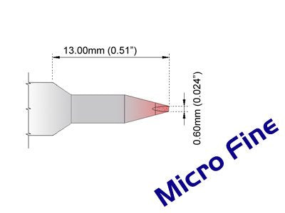 Thermaltronics K60CH006 Chisel 30deg 0.6mm (0.024in), Micro Fine - NewNest Australia