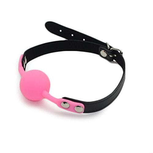 Ball Gag Pink Silicone Gag by HappyNHealthy 1.67 Inch Without Nipple Clamp - NewNest Australia