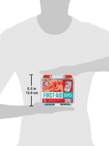 Be Smart Get Prepared 85 Piece First Aid Kit In Durable Plastic Case, Compact, 0.69 Pound - NewNest Australia