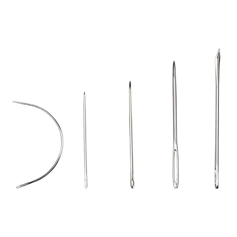 Eketirry Hand Sewing Needle Kit, Heavy Duty Household Hand Needles for for Upholstery, Carpet, Leather, Canvas Repair (5 Pieces) 5 - NewNest Australia