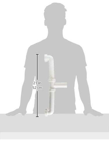 Keeney 130A-16WK 1-1/2-Inch by 16-Inch Center Outlet Continuous Waste Drain Direct Connect, White - NewNest Australia