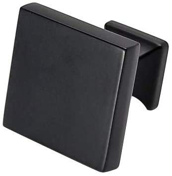 homdiy Black Cabinet Knobs Drawer Knobs- LS6785BK Solid Square Dresser Knobs Kitchen Cabinet Hardware Black Cabinet Knobs for Dresser Drawers, Closet 10 Pack - NewNest Australia