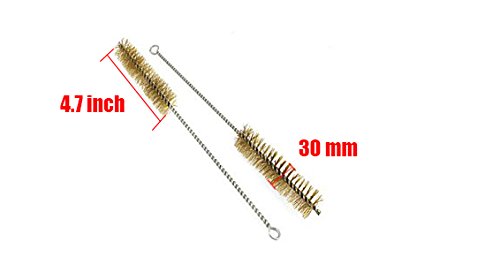 YXQ Tube Brush Brass Wire 30mm Bottle 12.6inch Long-Handle Bristle Cleaning 6Pcs - NewNest Australia