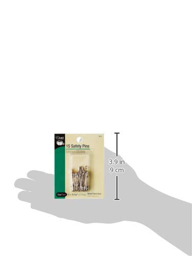 Dritz 72-1 Safety Pins, Size 1 (15-Count) 15-Count - NewNest Australia